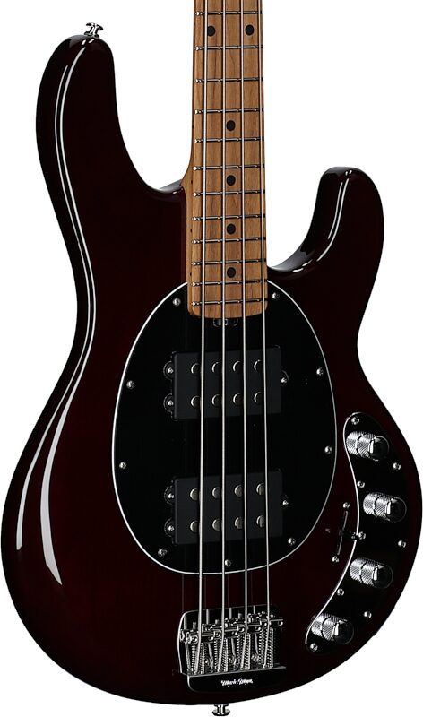 Ernie Ball Music Man StingRay Special HH Electric Bass (with Case), Oxblood, Serial Number K06519, Full Left Front