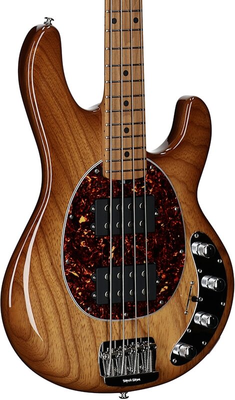 Ernie Ball Music Man StingRay Special HH Electric Bass (with Case), Hot Honey, Serial Number K06297, Full Left Front