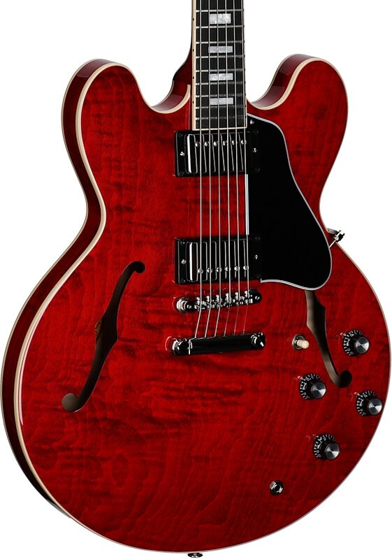 Gibson ES-335 Figured Electric Guitar (with Case), Sixties Cherry, Serial Number 202950209, Full Left Front