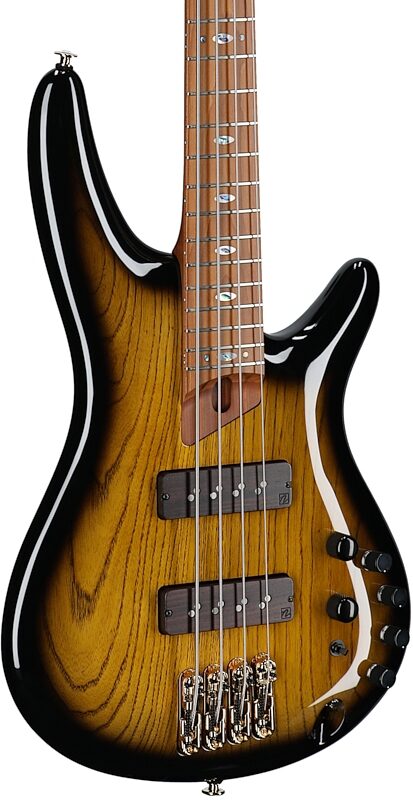 Ibanez SR4500 Prestige Electric Bass (with Case), Desert Sunset Burst, Serial Number 210001F2506187, Full Left Front