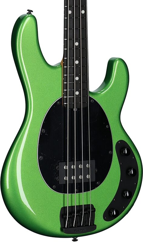 Ernie Ball Music Man StingRay Special Electric Bass (with Mono Case), Kiwi Green, Serial Number K06005, Full Left Front