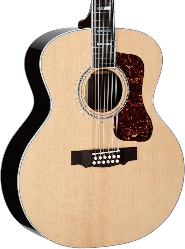 Guild F-512E Acoustic-Electric Guitar, 12-String (with Case), Natural, Serial Number US250268, Full Left Front