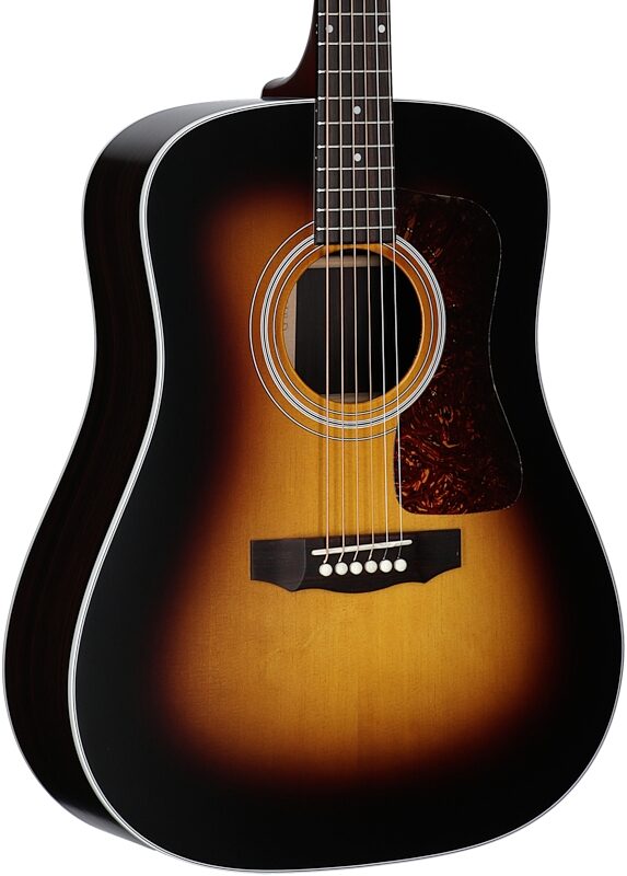 Guild D-50 Standard Dreadnought Acoustic Guitar, Antique Burst, Serial Number US250088, Full Left Front
