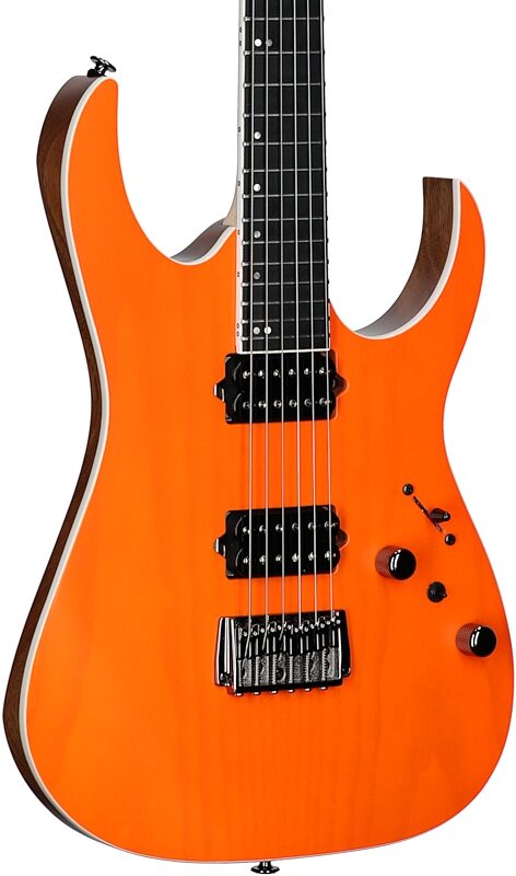 Ibanez RGR5221 Prestige Electric Guitar (with Case), Transparent Fluorescent Orange, Serial Number 210002F2508104, Full Left Front