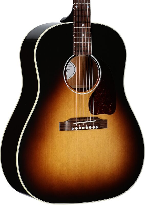 Gibson J-45 Standard Acoustic-Electric Guitar (with Case), Vintage Sunburst, Serial Number 20865160, Full Left Front