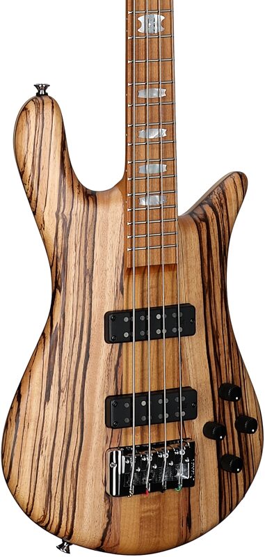Spector Euro 4 RST Electric Bass (with Gig Bag), Zebrawood, Serial Number NB22773, Full Left Front