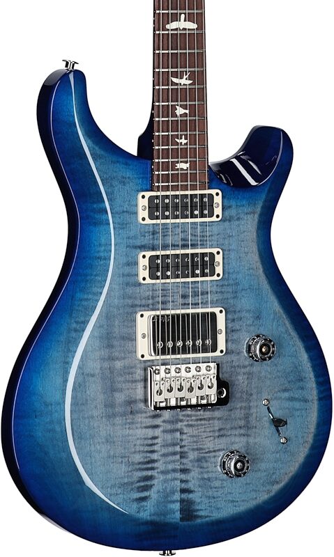 PRS Paul Reed Smith S2 Studio Electric Guitar, Faded Gray Black Blue Burst, Serial Number S2080103, Full Left Front