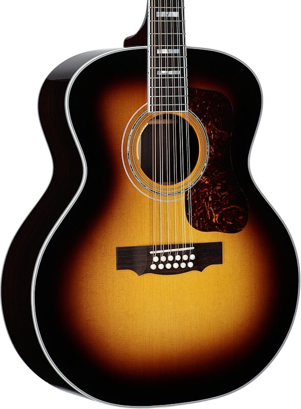 Guild F-512E Acoustic-Electric Guitar, 12-String (with Case), Antique Burst, Serial Number US250450, Full Left Front