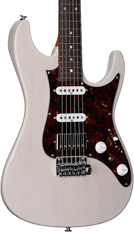 Ibanez AZ2204N Prestige Electric Guitar (with Case), Antique White Blonde, Serial Number 210002F2500140, Full Left Front