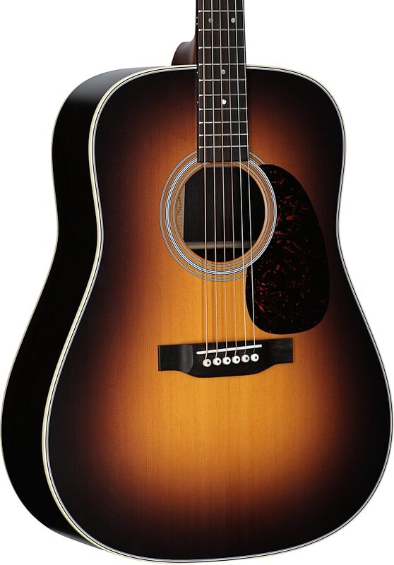 Martin D-28 Satin Acoustic Guitar (with Case), Burst, Serial Number M2939889, Full Left Front