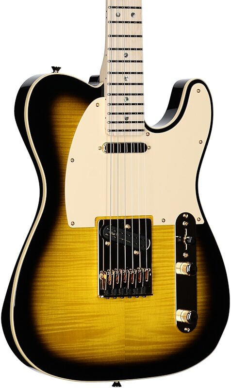 Fender Richie Kotzen Telecaster Electric Guitar (Maple Fingerboard), Brown Sunburst, Serial Number JD24029222, Full Left Front