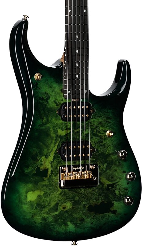 Ernie Ball Music Man JP15 BFR Electric Guitar (with Case), Toxic Sludge, Serial Number G91718, Full Left Front