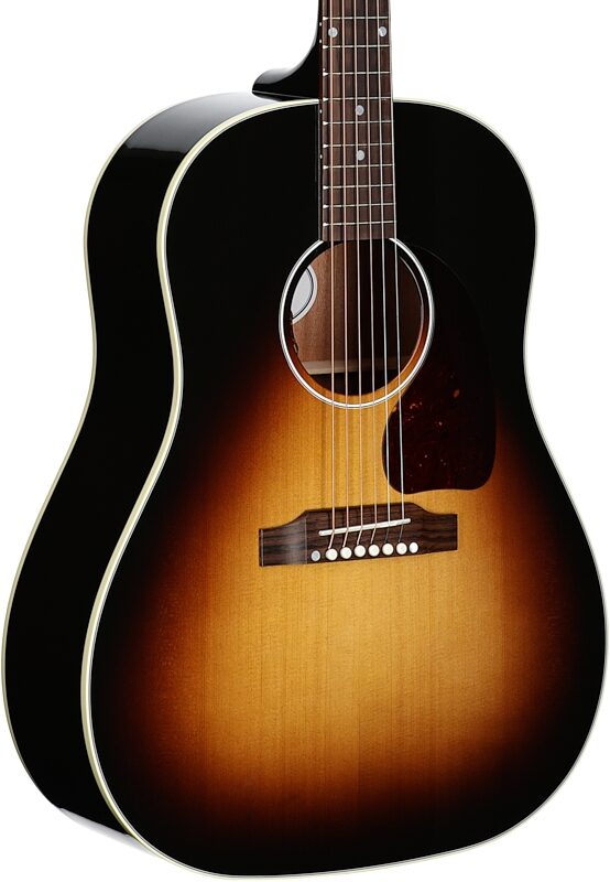 Gibson J-45 Standard Acoustic-Electric Guitar (with Case), Vintage Sunburst, Serial Number 21295041, Full Left Front