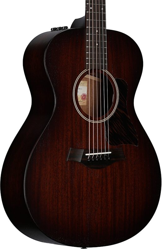 Taylor AD22e American Dream Grand Concert Acoustic-Electric Guitar (with Soft Case), Tobacco Sunburst, with Aerocase, Full Left Front