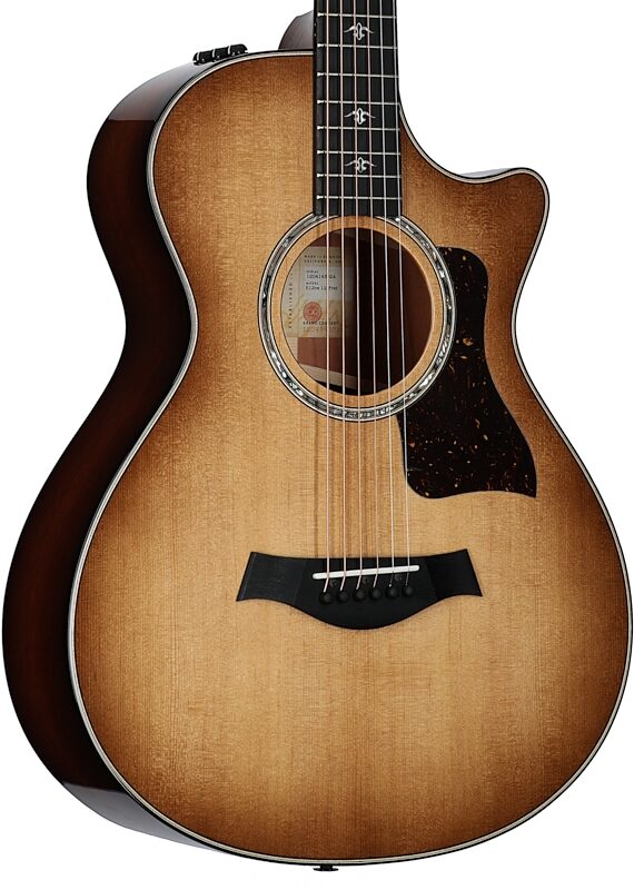 Taylor 512ce 12-Fret Urban Ironbark Grand Concert Acoustic-Electric Guitar (with Case), Shaded Edge Burst, Full Left Front