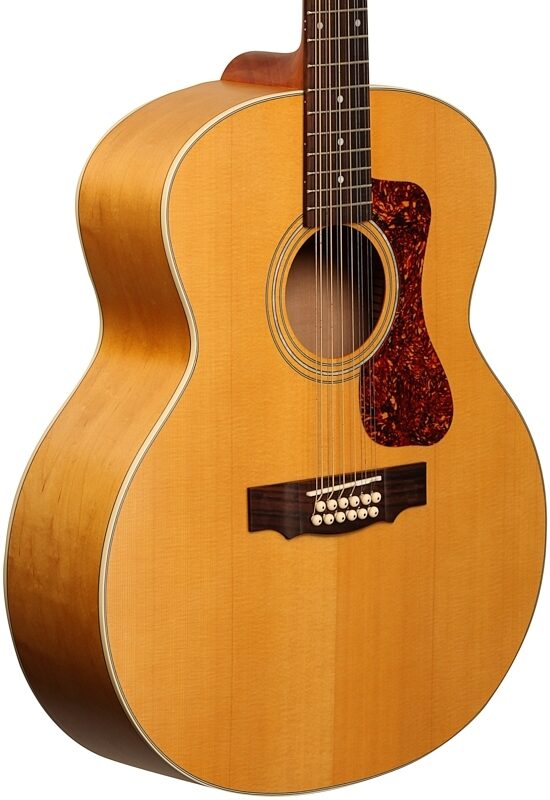 Guild F-2512E Maple Acoustic-Electric Guitar, 12-String, Natural, Full Left Front