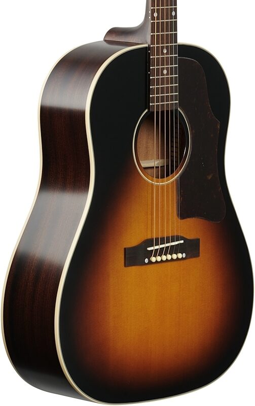 Epiphone J-45 Acoustic-Electric Guitar, Aged Vintage Sunburst Gloss, Full Left Front