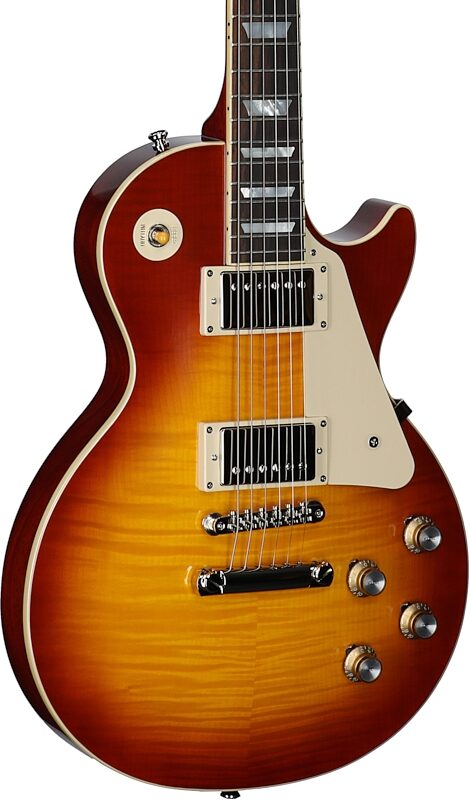 Epiphone Inspired by Gibson Custom 1960 Les Paul Standard Reissue Electric Guitar (with Case), Washed Cherry Sunburst, Full Left Front