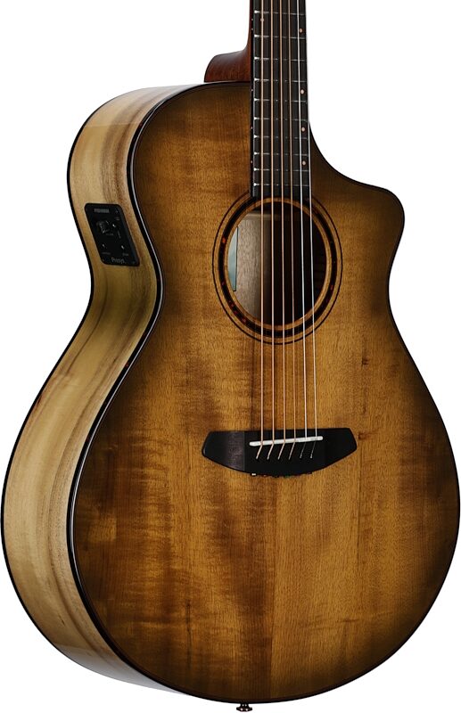 Breedlove ECO Pursuit Exotic S Concert CE Acoustic-Electric Guitar, Sweetgrass, Blemished, Full Left Front