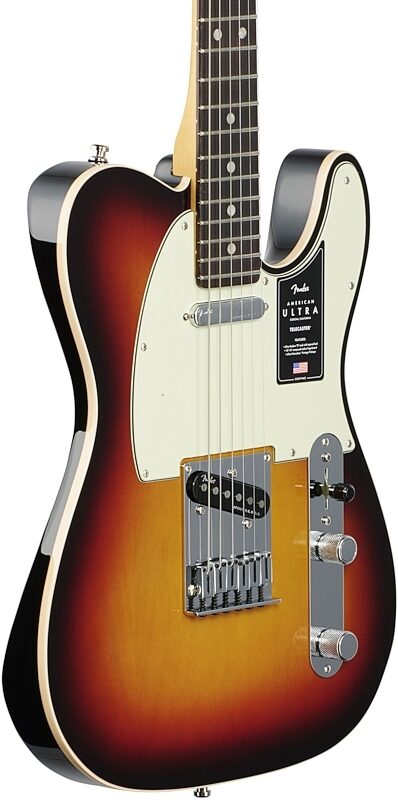 Fender American Ultra Telecaster Electric Guitar, Rosewood Fingerboard (with Case), Ultraburst, Full Left Front