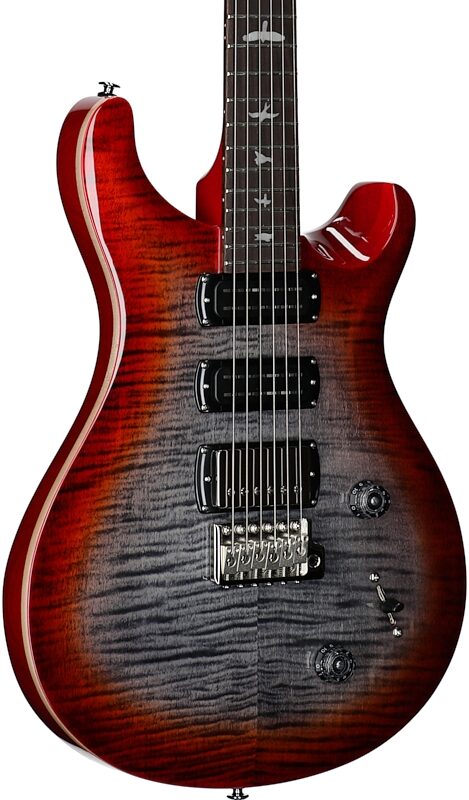PRS Paul Reed Smith SE Studio Electric Guitar (with Gig Bag), Charcoal Cherry Burst, Full Left Front