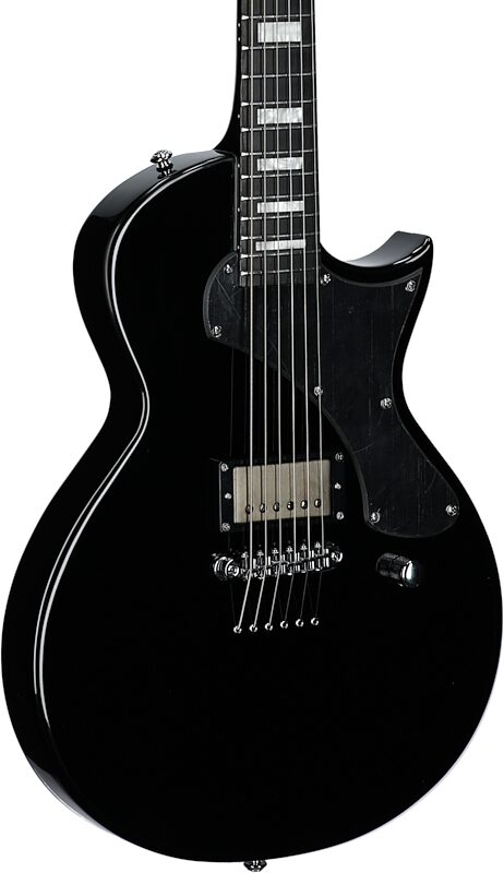 ESP LTD Deluxe EC-01FT Electric Guitar, Black, Full Left Front