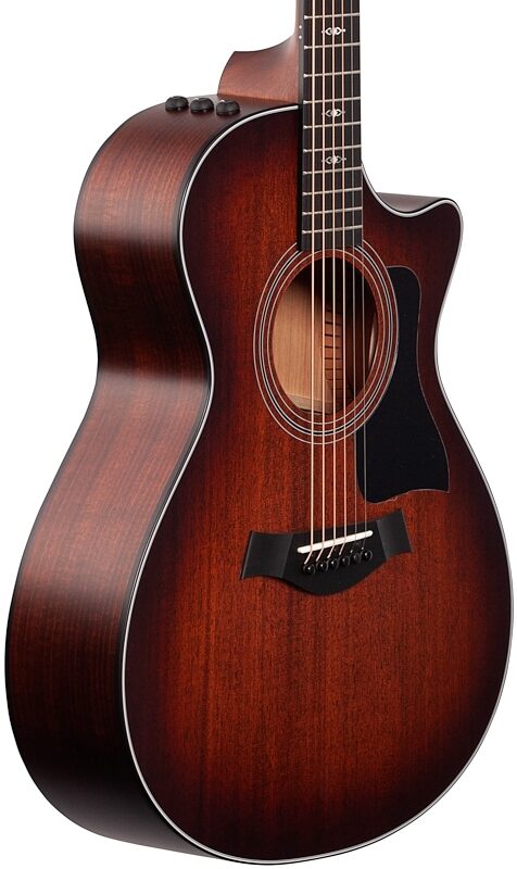Taylor 322ce Grand Concert Acoustic-Electric Guitar, Shaded Edge Burst, Full Left Front