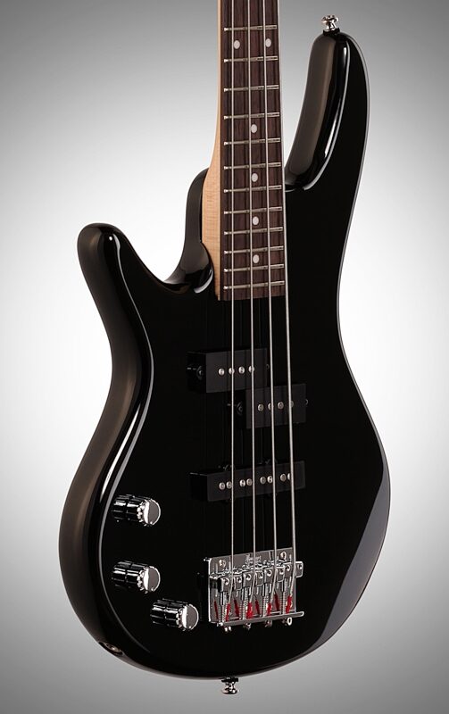 Ibanez GSRM20 Left-Handed Mikro Electric Bass, Black, Full Left Front