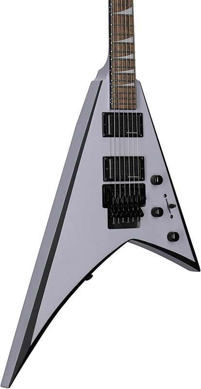 Jackson X Series Rhoads RRX24 Electric Guitar, with Laurel Fingerboard, Battleship Gray with Black Bevel, Full Left Front