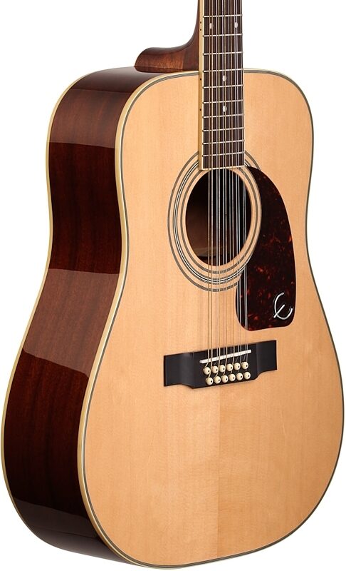 Epiphone DR-212 12-String Acoustic Guitar, Natural, Full Left Front