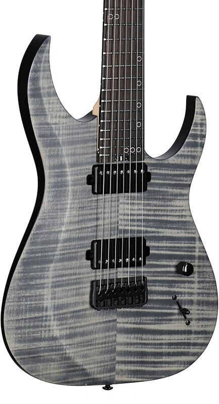 Schecter Sunset-7 Extreme Electric Guitar, 7-String, Gray Ghost, Full Left Front