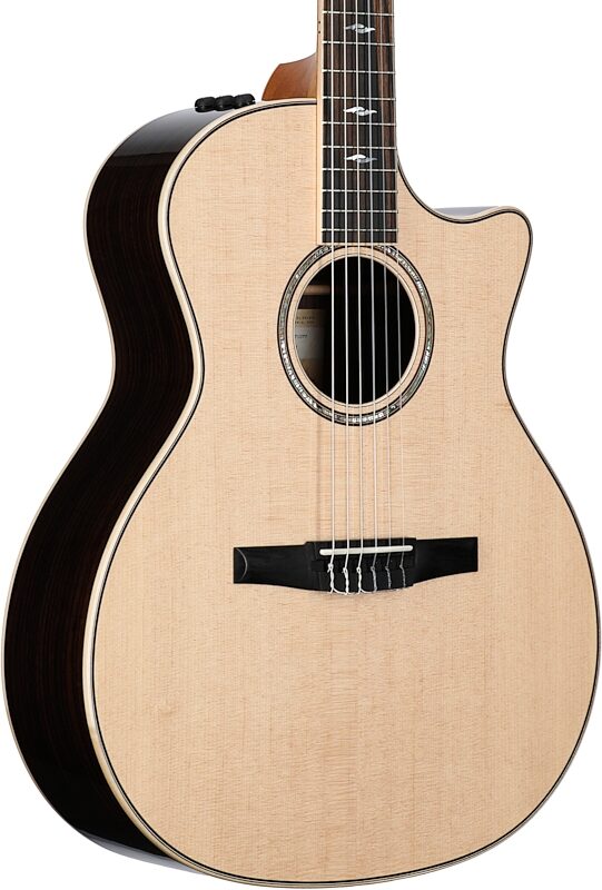Taylor 814ce-N Grand Auditorium Classical Nylon Acoustic-Electric Guitar (with Case), New, Full Left Front