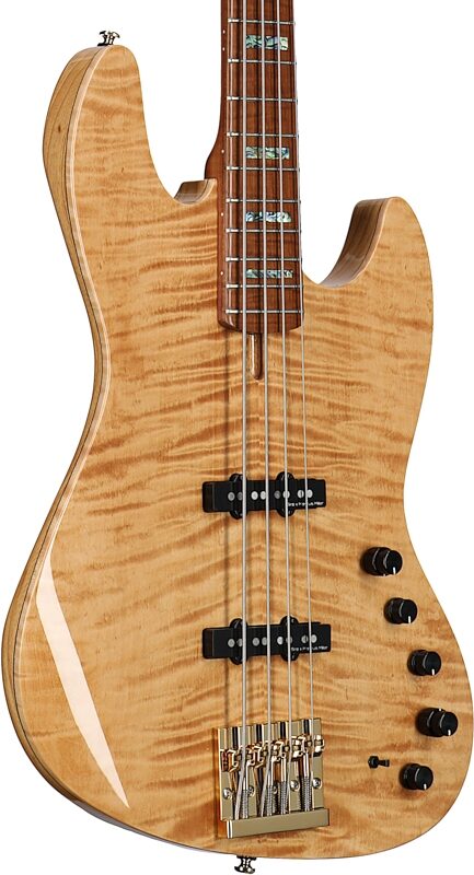 Sire Marcus Miller V10 DX Electric Bass Guitar (with Case), Natural, Full Left Front