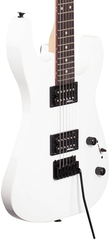 Jackson JS Series Dinky JS11 Electric Guitar, Amaranth Fingerboard, Snow White, Full Left Front