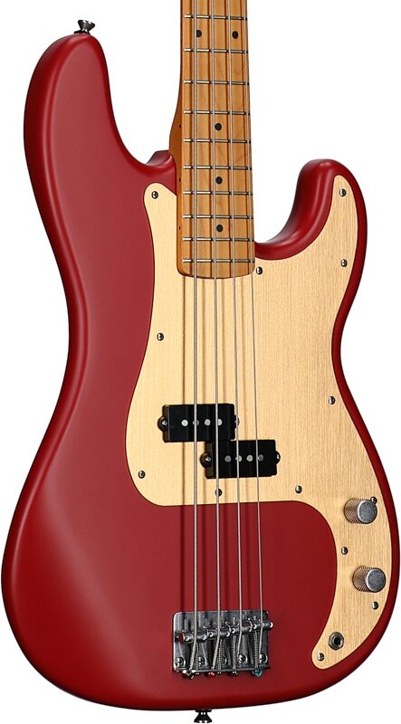 Squier 40th Anniversary Vintage Edition Precision Bass Guitar, Dakota Red, Full Left Front