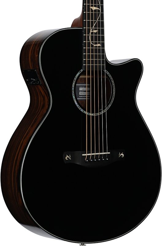 Ibanez AEG550 Acoustic-Electric Guitar, Black High Gloss, Full Left Front