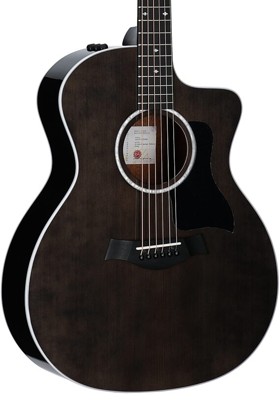 Taylor 214ce-SE Grand Auditorium Acoustic-Electric Guitar (with AeroCase), Grey, Full Left Front