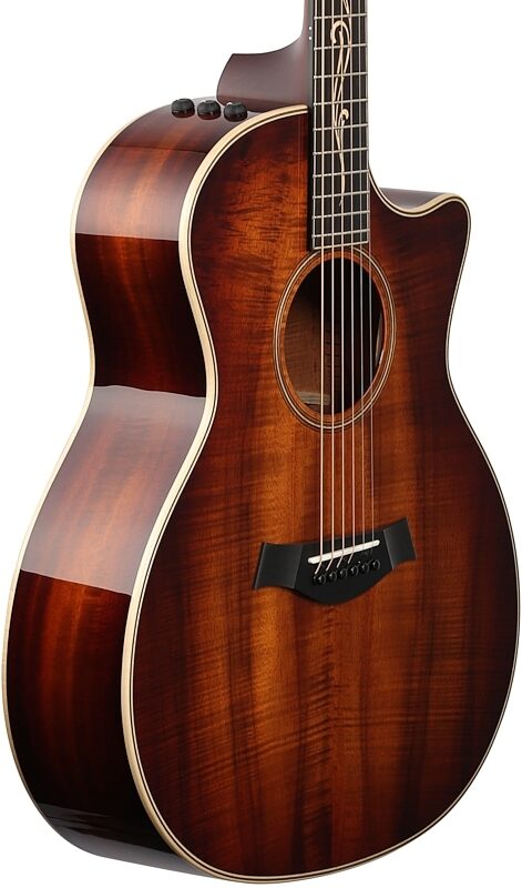 Taylor K24ce Grand Auditorium Acoustic-Electric Guitar (with Case), Shaded Edge Burst, Full Left Front