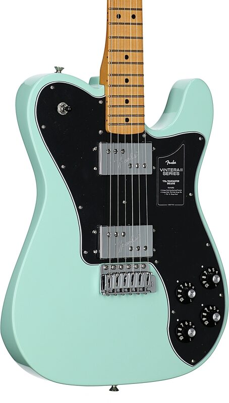 Fender Vintera II '70s Telecaster Deluxe Electric Guitar (with Gig Bag), Sea Foam, Full Left Front