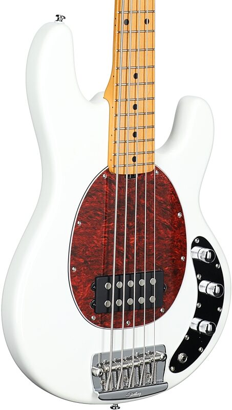 Sterling by Music Man StingRay Ray25 Classic Electric Bass, Olympic White, Full Left Front