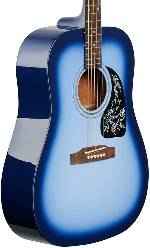 Epiphone Starling Dreadnought Acoustic Guitar, Starlight Blue, Full Left Front