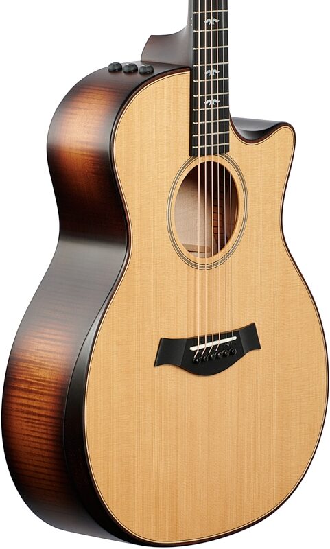 Taylor Builder's Edition 614ce Acoustic-Electric Guitar, Natural, Full Left Front