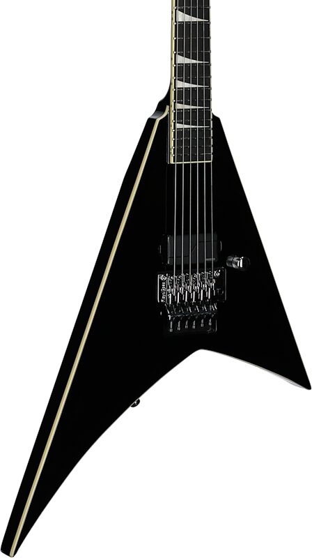 Jackson Limited Edition Pro Plus Pure Metal RR1A Rhoads Electric Guitar (with Gig Bag), Black, Full Left Front