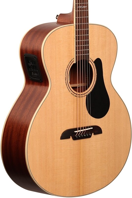 Alvarez ABT60E Baritone Acoustic-Electric Guitar, Natural, Full Left Front