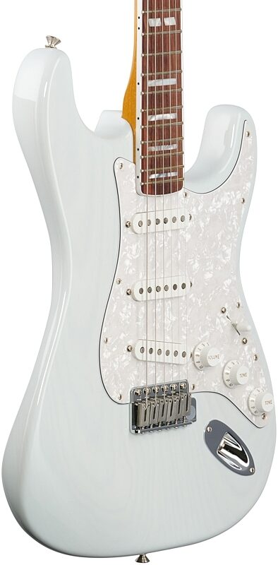 Fender Kenny Wayne Shepherd Stratocaster Electric Guitar (with Case), Transparent Sonic Blue, Full Left Front