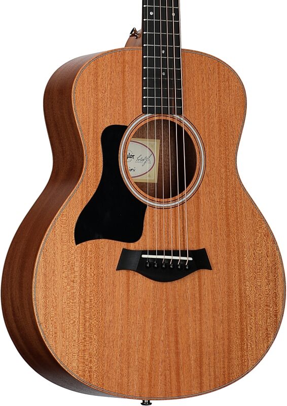 Taylor GS Mini-e Mahogany Acoustic-Electric Guitar, Left-Handed (with Gig Bag), New, Full Left Front