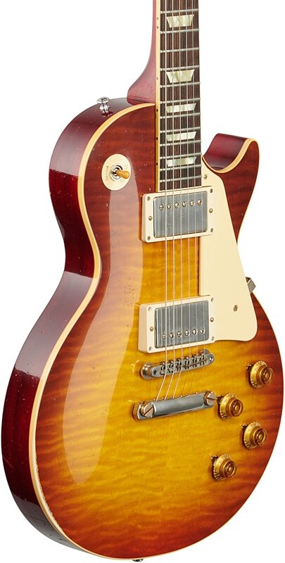 Gibson Custom 1959 Les Paul Standard Murphy Lab Light Aged Electric Guitar (with Case), Royal Tea, Full Left Front