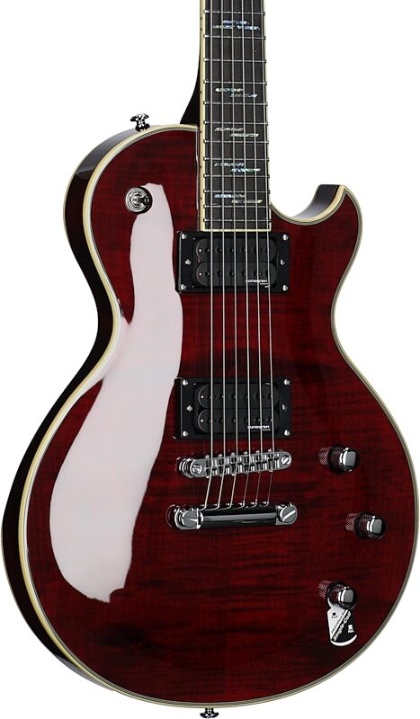 Schecter Solo II Supreme Electric Guitar, Black Cherry, Full Left Front