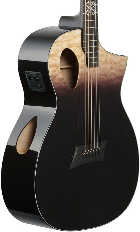 Michael Kelly Forte Port X Acoustic-Electric Guitar, Partial Eclipse, Full Left Front
