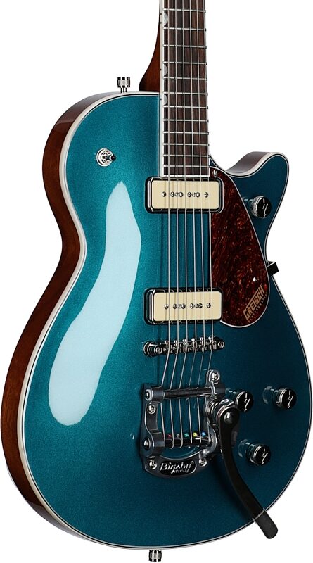 Gretsch G5210T-P90 Electromatic Jet Two 90 Single-Cut Electric Guitar, Petrol, Full Left Front